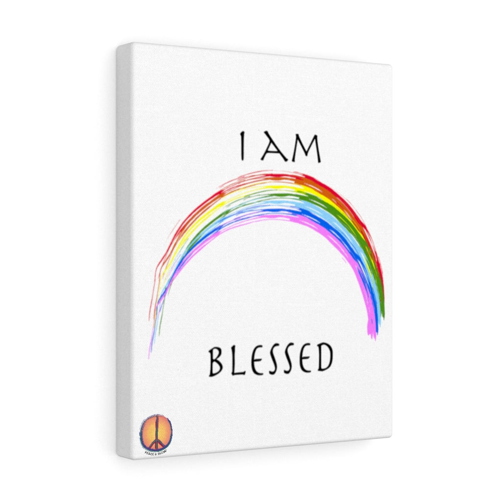 Rainbow Affirmation Collection Canvas - I am Blessed